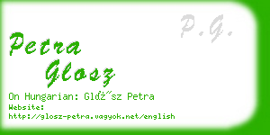 petra glosz business card